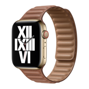 רצועת עור לשעון אפל 45 מ”מ מקורית חום אוכף Apple Watch Leather Saddle Brown Link M מתאים 42/44/45/49 מ”מ מחיר מיוחד לזמן מוגבל