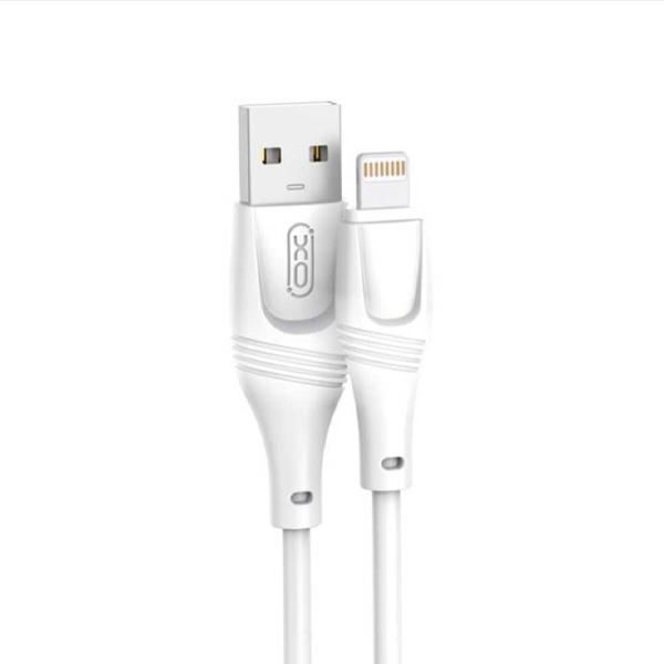 כבל מתאם מ-USB-A ל-Lightning לבן לטעינה והעברת נתונים XO NB238