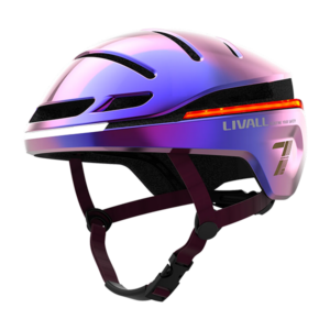 קסדה חכמה Livall EVO21 עם תאורת לילה וטכנולוגיית SOS סגול