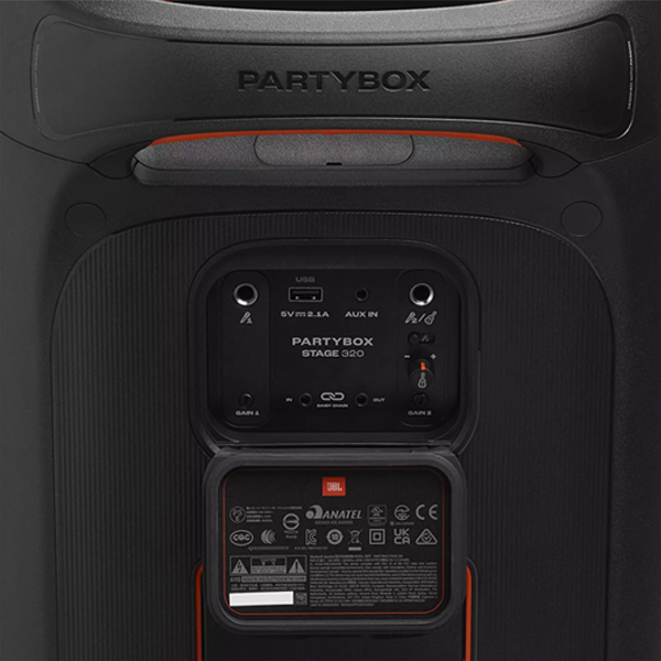 רמקול JBL PartyBox Stage 320 עם סאונד חזק ותאורה מרהיבה לכל מסיבה