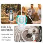 גימבל עם תאורת LED מתכוונן 360 מעלות לסמארטפון | Q18