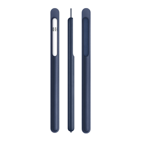 כיסוי Apple Pencil כחול מידנייט עור אפל מקורי לאחסון והגנה מקסימלית לעט שלך