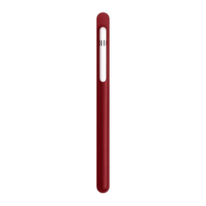 כיסוי עור Apple Pencil אדום אפל מקורי לאחסון והגנה מקסימלית על העט שלך 2