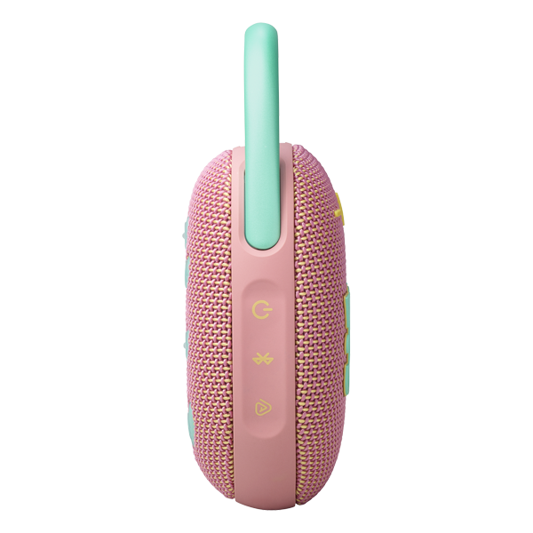 רמקול JBL Clip 5 ורוד נייד עם סאונד עוצמתי ועמידות למים