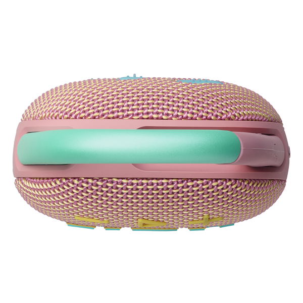 רמקול JBL Clip 5 ורוד נייד עם סאונד עוצמתי ועמידות למים
