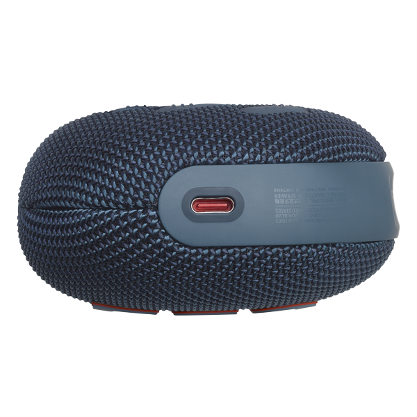 רמקול JBL Clip 5 כחול נייד עם סאונד עוצמתי ועמידות למים