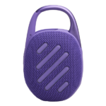 רמקול JBL Clip 5 סגול נייד עם סאונד עוצמתי ועמידות למים