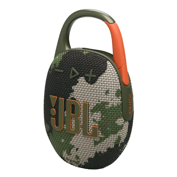 רמקול JBL Clip 5 צבאי נייד עם סאונד עוצמתי ועמידות למים