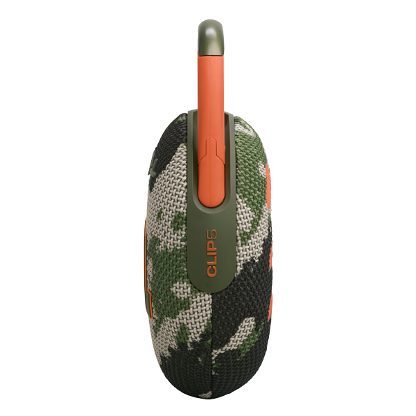 רמקול JBL Clip 5 צבאי נייד עם סאונד עוצמתי ועמידות למים