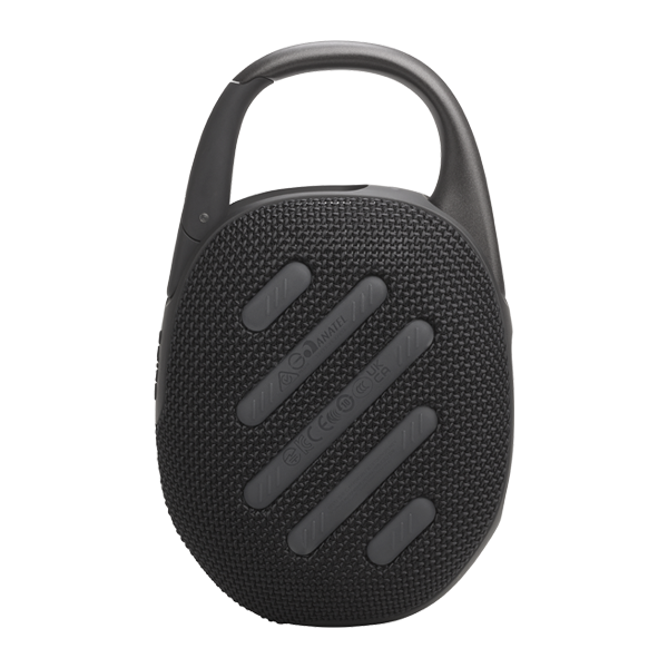 רמקול JBL Clip 5 שחור נייד עם סאונד עוצמתי ועמידות למים