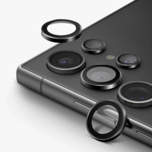 מגן מצלמה לגלקסי S24 אולטרה שחור עמיד וקשיח Camera Lens Protector