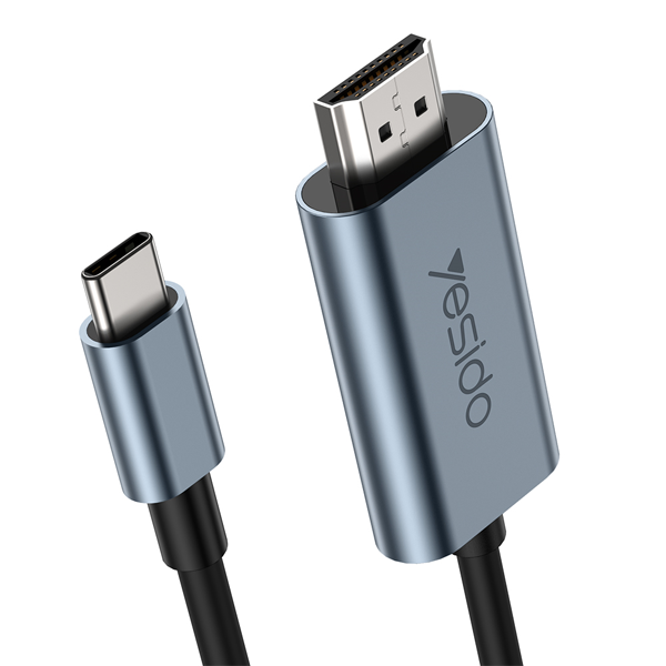 כבל HDMI ל-Type-C 4K באורך 2 מטר חיבור מהיר ותמונה חדה | Yesido HM10