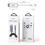 כבל HDMI ל-Type-C 4K באורך 2 מטר חיבור מהיר ותמונה חדה | Yesido HM10