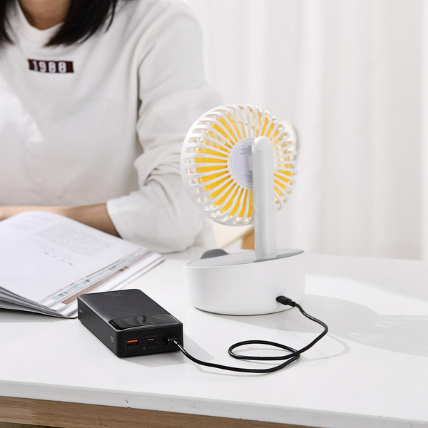 מטען נייד 30000mAh 20W עוצמתי עם טעינה מהירה וצג LED – שחור | Baseus Bipow