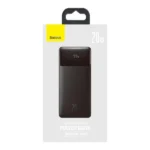 מטען נייד 30000mAh 20W עוצמתי עם טעינה מהירה וצג LED – שחור | Baseus Bipow