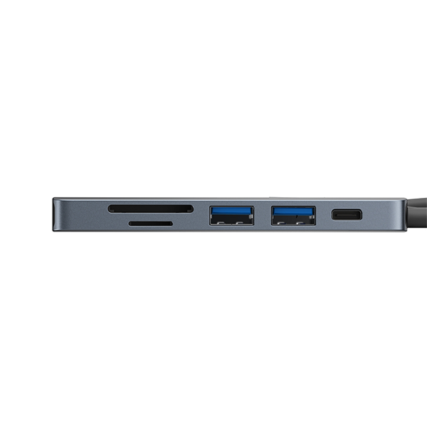 מתאם האב USB-C עם 6 חיבורים כולל HDMI וטעינת PD 60W מבית Yesido
