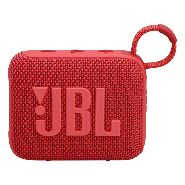 רמקול JBL Go 4 אדום נייד עם סאונד עוצמתי ועמידות למים