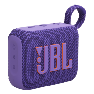 רמקול JBL Go 4 סגול נייד עם סאונד עוצמתי ועמידות למים