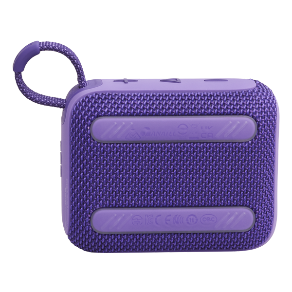 רמקול JBL Go 4 סגול נייד עם סאונד עוצמתי ועמידות למים
