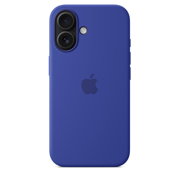 כיסוי סיליקון לאייפון 16 כחול תומך MagSafe מקורי Apple Silicone Ultramarine