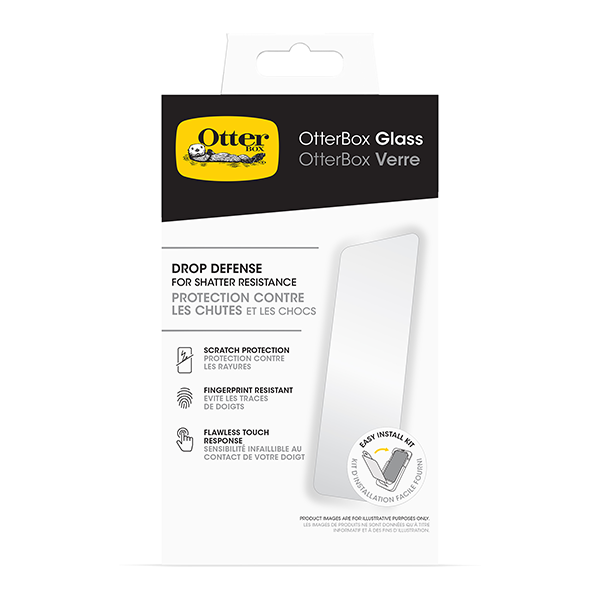 מגן מסך זכוכית OtterBox לאייפון 16 פרו עם ערכה להדבקה עצמית פשוטה