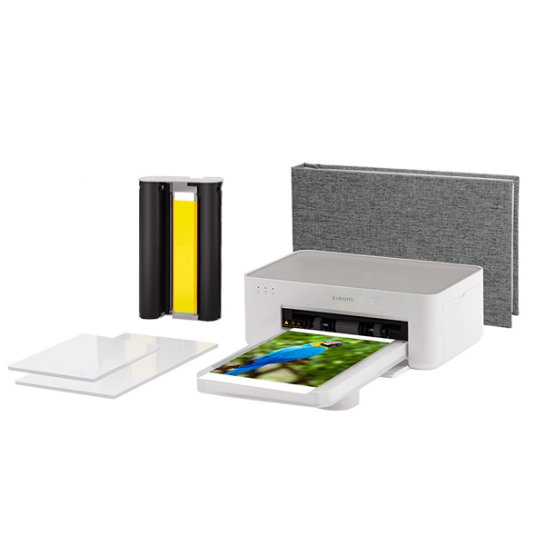 מדפסת תמונות ניידת אלחוטית Xiaomi Instant Photo Printer 1S Set צבע לבן