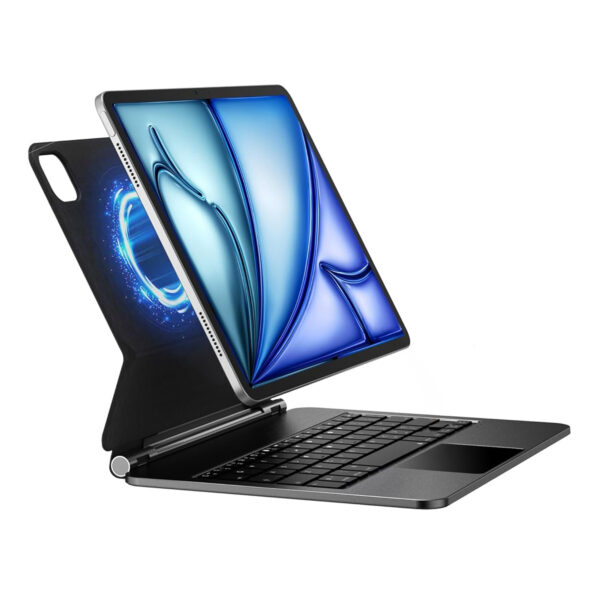 כיסוי ומקלדת מגנטית אלחוטית עם תאורת RGB ל-iPad Air 13 M4 מבית PureGear