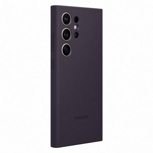 כיסוי סיליקון מקורי ל Samsung Galaxy S24 ULTRA בצבע סגול כהה
