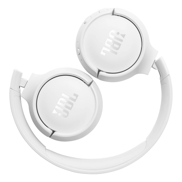 אוזניות אלחוטיות JBL Tune 520BT לבן עם סוללה עוצמתית של עד 57 שעות