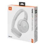 אוזניות אלחוטיות JBL Tune 520BT לבן עם סוללה עוצמתית של עד 57 שעות