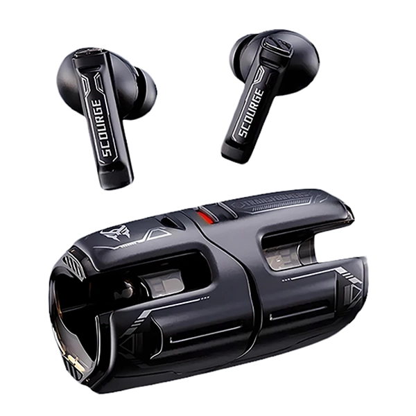 אוזניות אלחוטיות שחורות TF-T01 Pro עם סינון רעשים ומצב גיימינג מבית Transformers