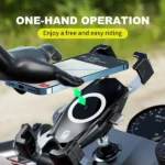 מחזיק טלפון עם סיבוב 360 עמיד ובטוח לאופנוע Kewig M22-C1