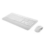 מקלדת ועכבר אלחוטיים לבן Logitech MK650