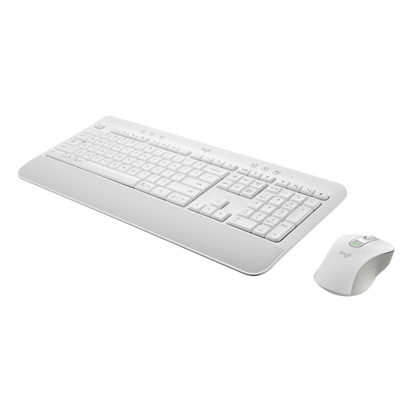 מקלדת ועכבר אלחוטיים לבן Logitech MK650
