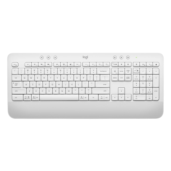 מקלדת ועכבר אלחוטיים לבן Logitech MK650