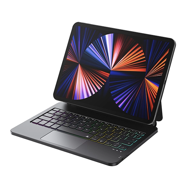 כיסוי ומקלדת מגנטית אלחוטית עם תאורת RGB ל-iPad Air 11 M2 מבית PureGear