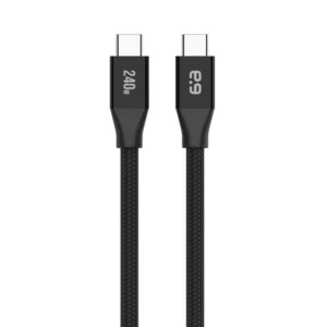 כבל טעינה Type-C שזור 240W באורך 2.4 מטר לטעינה והעברת נתונים מהירה | PureGear Extreme