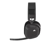 אוזניות גיימינג אלחוטיות Corsair Hs80 Max Wireless שחור עם שמע היקפי Dolby Atmos ומיקרופון איכותי