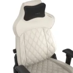 כיסא גיימינג Corsair TC500 LUXE FROST לבן עם תמיכה ארגונומית וריפוד נושם