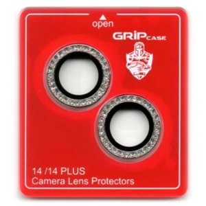 מגן זכוכית למצלמה לאייפון 14 / 14 פלוס יהלומים | Grip Glass