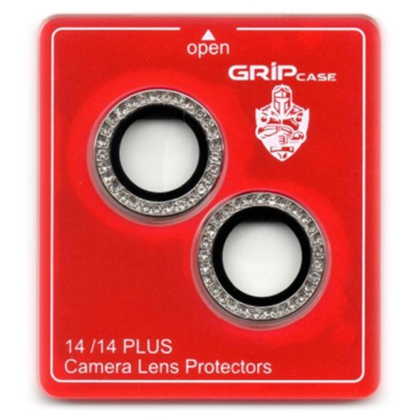 מגן זכוכית למצלמה לאייפון 14 / 14 פלוס יהלומים | Grip Glass