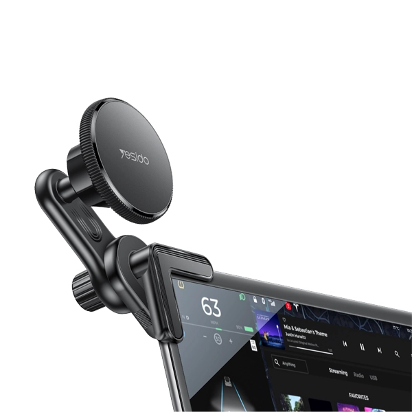 מעמד מגנטי לרכב תומך MagSafe עם סיבוב 360° מותאם למסכים Yesido C213