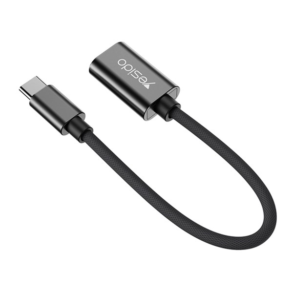 מתאם גמיש Type-C ל-USB לחיבור התקנים חיצוניים Yesido GS01