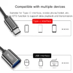 מתאם גמיש Type-C ל-USB לחיבור התקנים חיצוניים Yesido GS01
