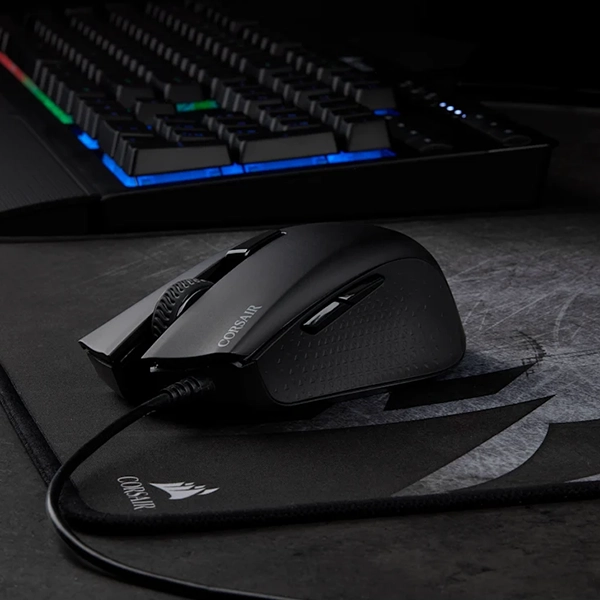 עכבר גיימינג Corsair Harpoon Rgb Pro עם חיישן אופטי 12,000 Dpi ותאורת Rgb דינמית