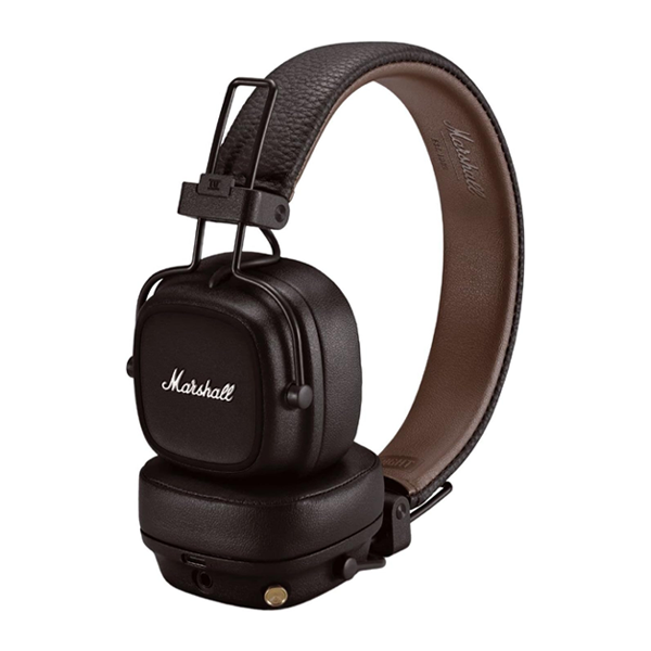 אוזניות אלחוטיות Marshall Major 5 חום | 100+ שעות נגינה ועיצוב מתקפל