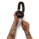 אוזניות אלחוטיות Marshall Major 5 חום | 100+ שעות נגינה ועיצוב מתקפל