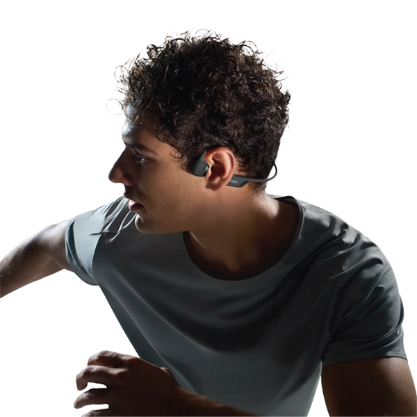 אוזניות ספורט עצם שחורות עם איכות סאונד פורצת דרך | Shokz OpenRun Pro 2
