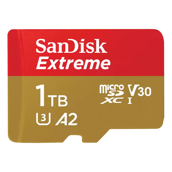כרטיס זיכרון בנפח 1TB מהיר במיוחד | SanDisk Extreme A2 MicroSDXC