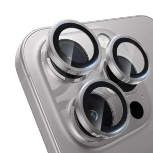 מגן מצלמה לאייפון 16 אפור עמיד וקשיח | Camera Lens Protector